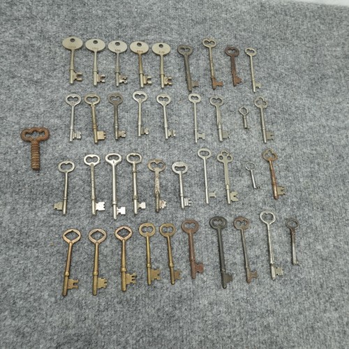 Antique skeleton keys - antique, cabinet