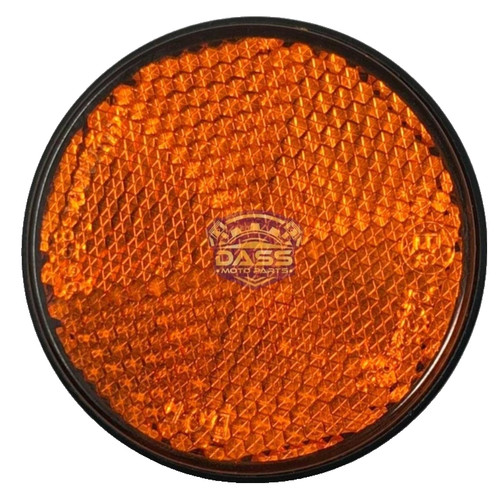Reflector reflex round back - round,