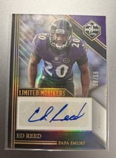 2023 Panini Limited Ed Reed Auto Limited Monikers /15 #MON-ERE