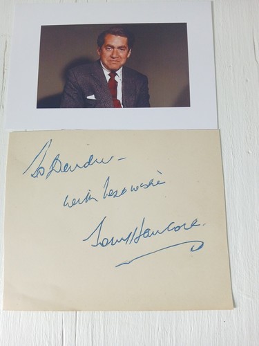 Tony hancock signed card see - hancock, (see