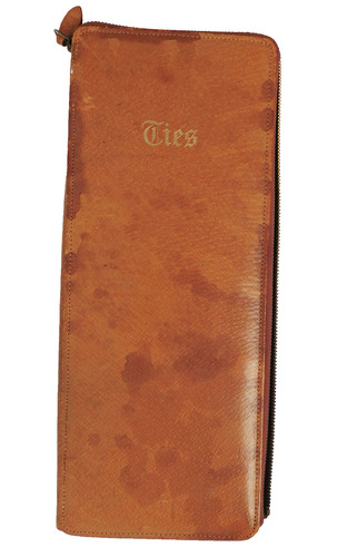 Vintage pigskin tie - , case