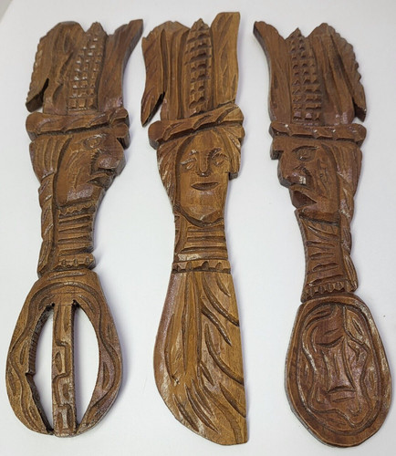 Hand carved wooden - wooden, tiki