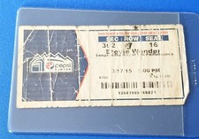 Stevie Wonder Ticket Stub
