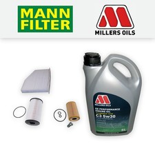 SERVICE KIT for VW GOLF MK6 CABRIO 1.6 TDI OIL FUEL CABIN FILTERS +OIL 2011-2016