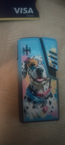 Blue metal dalmatian windproof