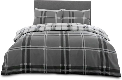 Tartan checked duvet cover - tartan,