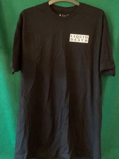 Liquid Death T Shirt Size XL  Skull Design  Black Back Print Graphic Tee