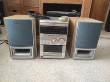 Aiwa XR-M55 COMPACT CD Radio Stereo System with 2 Speakers