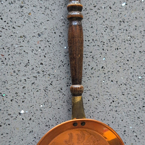 Copper engraved frying - copper,