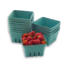 42 Pack QUART Green Molded