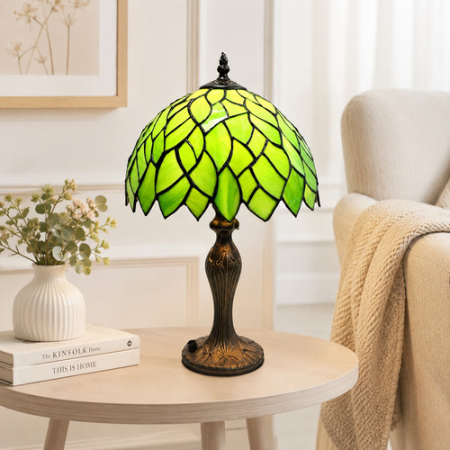 Antique style green tiffany - style,