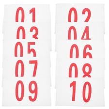  10 Sheets Training Bibs Running Replacement Runner Numbers Sports
