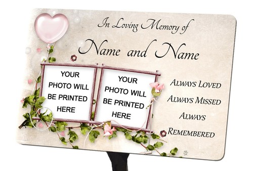 Personalised memorial plaque - memorial,