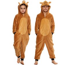 Kids Fleece A2Z Onesie One Piece Jumpsuit Camel Costume Xmas Gift Boys Girls