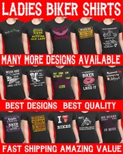 Womens Biker T-Shirt Bike