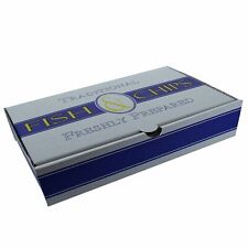 Fish and Chip Box Large Traditional 12.5x6x2" Takeaway Box Pack of 10