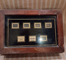 BUTLERS BELL BOX INDICATOR - WOOD & GLASS WITH RELAYS - RARE BUTLERS CALL BOX