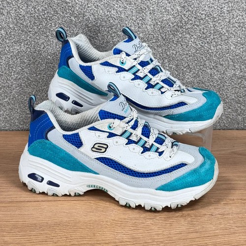 Skechers lites white blue - d’lites,