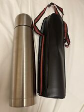 Stainless Steel Flask  1 Litre   With Carrying Case Unused