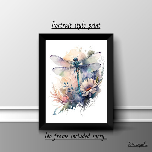 Dragonfly insect print - dragonfly,