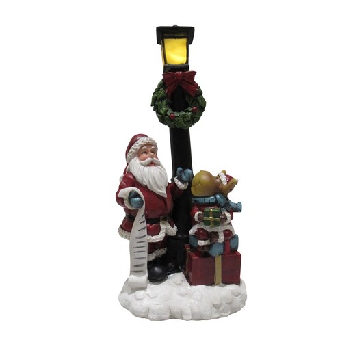 Light santa and reindeer - and,