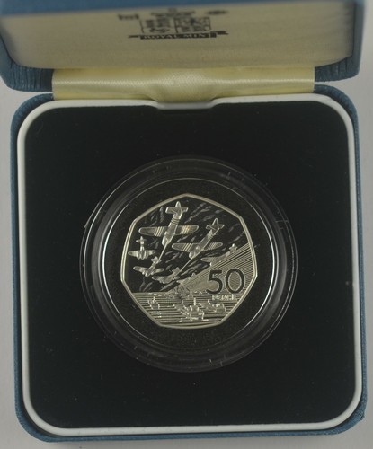1994 day piedfort pence - d-day,