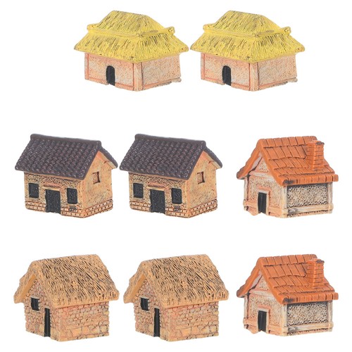8pcs miniature thatched roof - miniature,