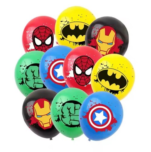 Superhero x10 balloons - x10,