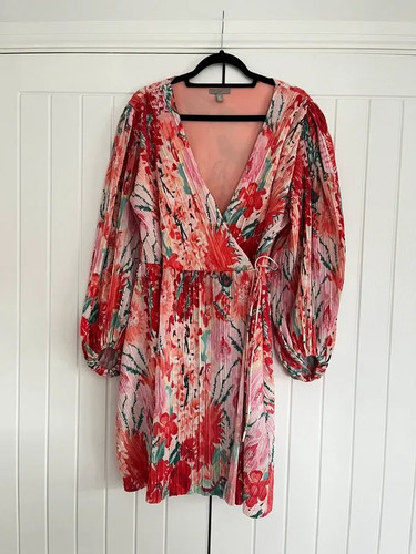 Floral pleated wrap - h&m,