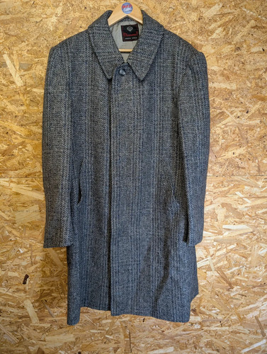 Vintage tweed overcoat - vintage,