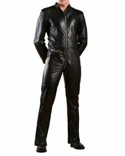 Mens black faux leather - mens,