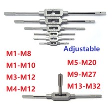 Adjustable Tap Wrench Thread Tap Handle Steel Hand Holder Tapping Reamer Tool