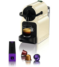 Nespresso Inissia EN 80.B Coffee Machine -Vanilla Cream- EU Plug with Converter