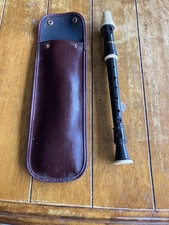 Aulos brown plastic recorder - plastic,
