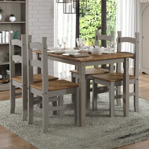 Corona grey dining table and - table, 4