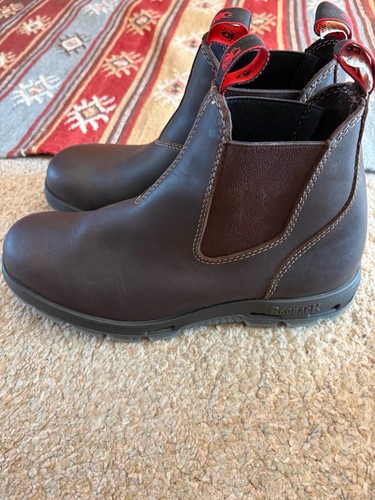 Redback brown leather slip - brown, slip-on