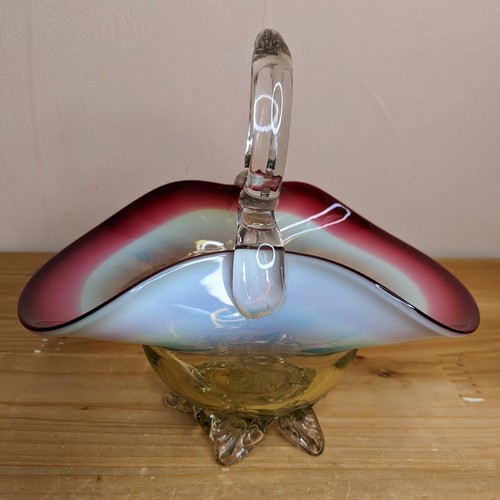 Vintage art glass - vintage, bowl