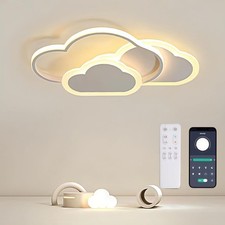 52cm Creative Clouds Ceiling Lamp, Dimmable Remote Control Children's Room 