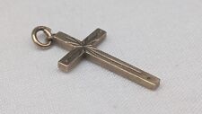 small solid 9ct gold cross pendant.