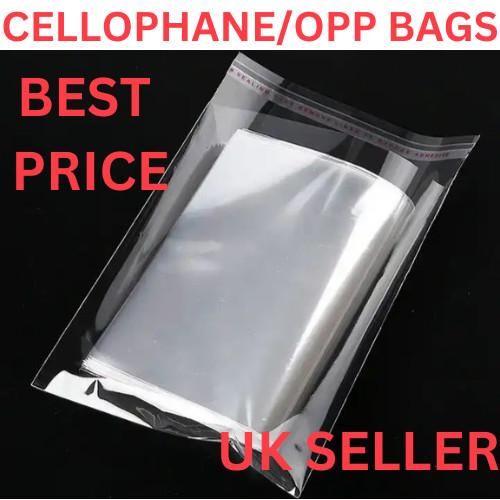 Clear cellophane bags self - clear,