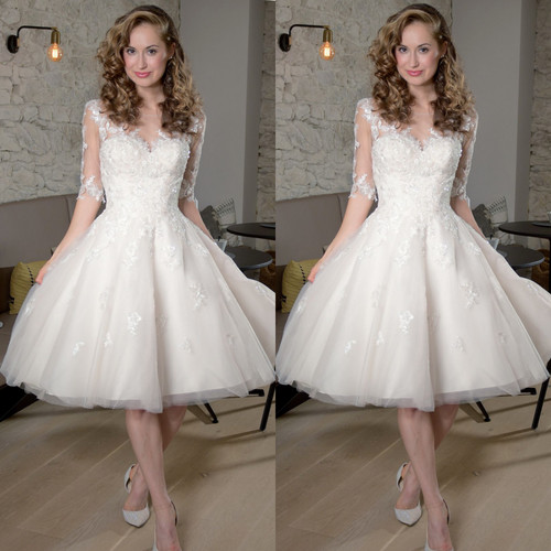 Tea length wedding dresses - tea,