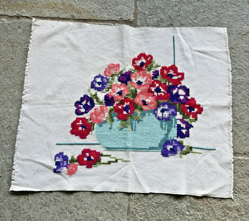 Vintage floral embroidered - floral,