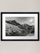 French Alps Lake Framed Art