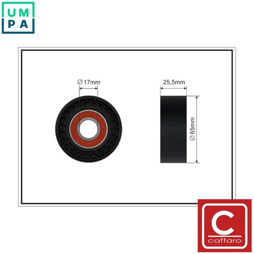 Tensioner pulley vribbed - pulley, belt