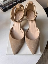Russel And Bromley Taupe Sued Kitten Heel Shoe 39