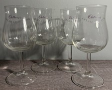 Four Vintage Cadbury's Cream Liqueur Glasses good   Condition