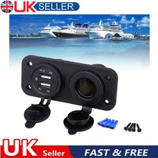 For Camper Van Caravan Motorhome Dual USB Port Socket Charger 12V 24V Charging