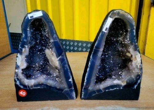Pair amethyst geode - geode, cave