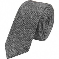 Charcoal Grey Mens Tweed Wool