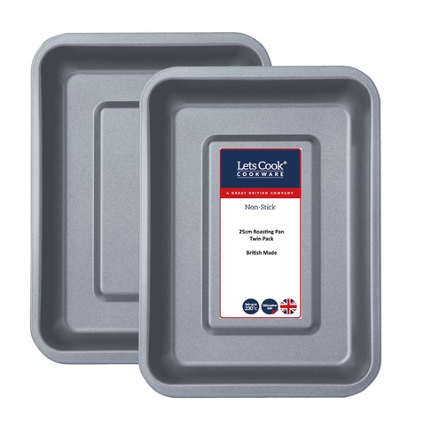 25cm roasting tin - roasting, tin,